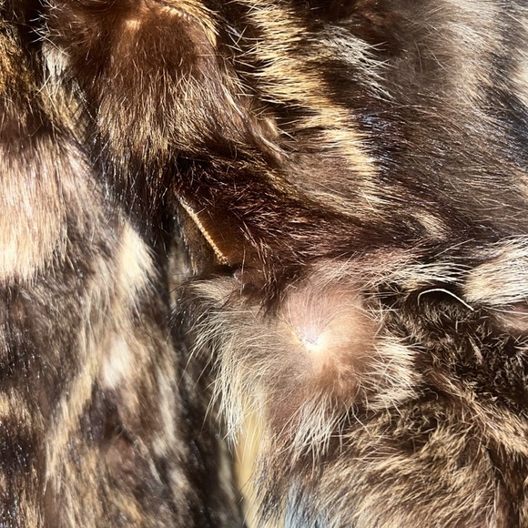 Genuine Fur Bomber Style Coat Size Small Medium Vintage Frankenberger’s - Picture 10 of 17